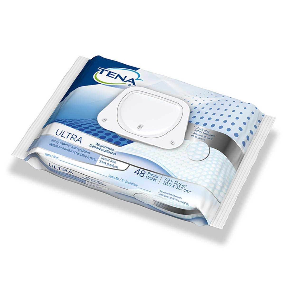Tena Ultra Unscented Washcloths - 931642_CS - 1 Tena Ultra Unscented Washcloths - 931642_CS - 1