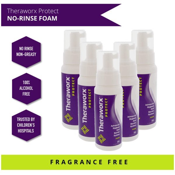 Theraworx Rinse-Free Foaming Body Wash - 798262_EA - 4 Theraworx Rinse-Free Foaming Body Wash - 798262_EA - 4