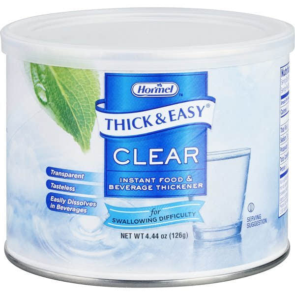 Thick & Easy Clear Food and Beverage Thickener, 4.4 oz. Canister - 1045473_CS - 1 Thick & Easy Clear Food and Beverage Thickener, 4.4 oz. Canister - 1045473_CS - 1