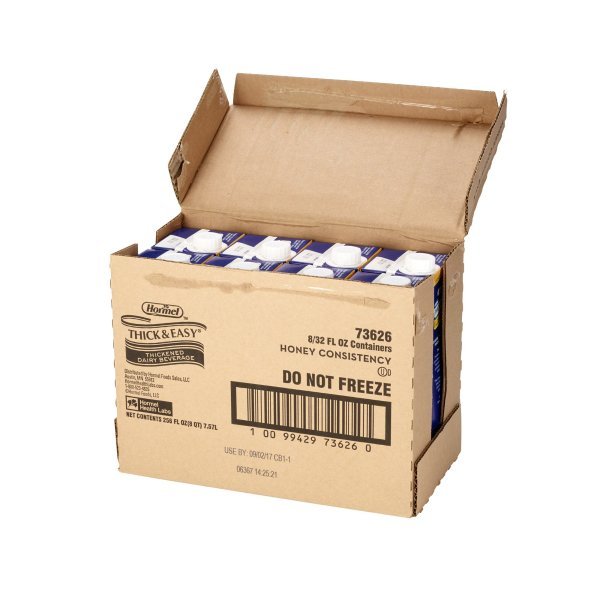 Thick & Easy Dairy Honey Consistency Milk Thickened Beverage, 32 oz. Carton - 1018566_CS - 9 Thick & Easy Dairy Honey Consistency Milk Thickened Beverage, 32 oz. Carton - 1018566_CS - 9