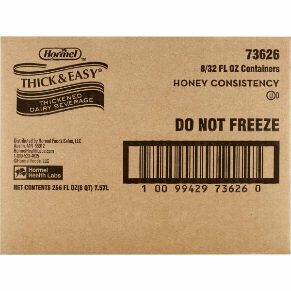 Thick & Easy Dairy Honey Consistency Milk Thickened Beverage, 32 oz. Carton - 1018566_CS - 7 Thick & Easy Dairy Honey Consistency Milk Thickened Beverage, 32 oz. Carton - 1018566_CS - 7