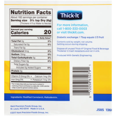 Thick-It Original Food & Beverage Thickener - 811365_EA - 27 Thick-It Original Food & Beverage Thickener - 811365_EA - 27