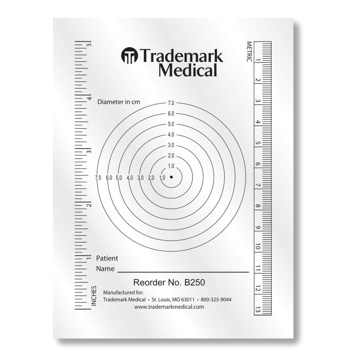 Trademark Medical Wound Measuring Guide - 233315_BX - 1 Trademark Medical Wound Measuring Guide - 233315_BX - 1