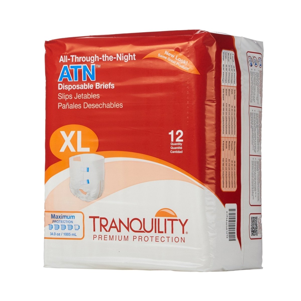 Tranquility ATN Heavy Protection Incontinence Brief -Unisex - 585794_BG - 1 Tranquility ATN Heavy Protection Incontinence Brief -Unisex - 585794_BG - 1