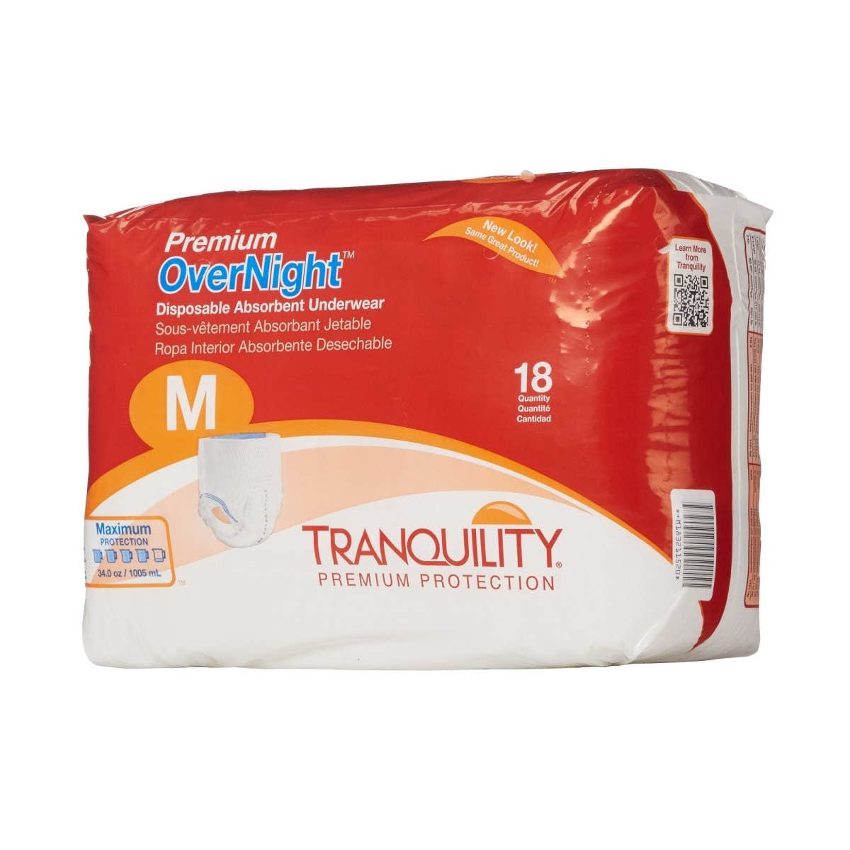 Tranquility Premium OverNight Absorbent Underwear -Unisex - 665228_BG - 1 Tranquility Premium OverNight Absorbent Underwear -Unisex - 665229_BG - 2