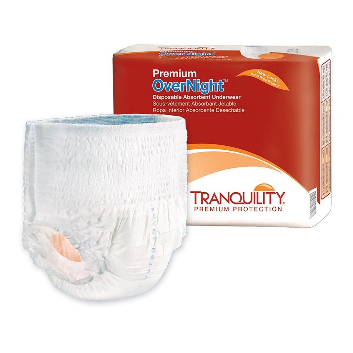Tranquility Premium OverNight Maximum Protection Absorbent Underwear -Unisex - 695741_BG - 1 Tranquility Premium OverNight Maximum Protection Absorbent Underwear -Unisex - 695741_BG - 1