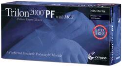 Trilon 2000 PF with MC3 Stretch Vinyl Exam Glove, Ivory - 458849_BX - 1 Trilon 2000 PF with MC3 Stretch Vinyl Exam Glove, Ivory - 458849_BX - 1