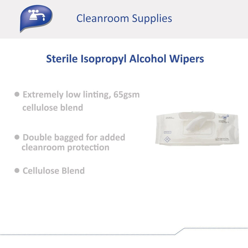 TrueCare Biomedix Sterile Isopropyl Alcohol Wipers - 1136428_PK - 10 TrueCare Biomedix Sterile Isopropyl Alcohol Wipers - 1136428_PK - 10