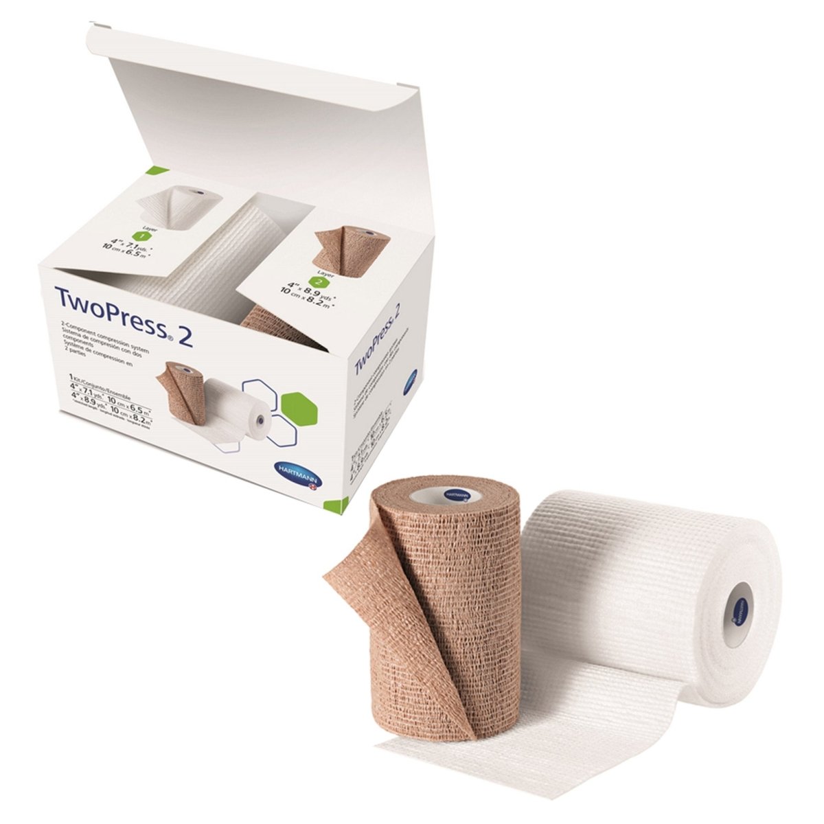 Twopress 2 Self Adherent Closure 2 Layer Compression Bandage System - 1086182_CS - 1 Twopress 2 Self Adherent Closure 2 Layer Compression Bandage System - 1086182_CS - 1