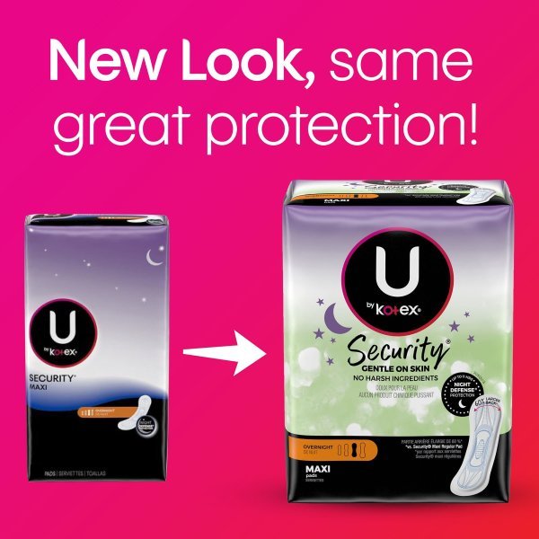 U by Kotex Overnight Maxi Pads - 971266_PK - 2 U by Kotex Overnight Maxi Pads - 971266_PK - 2