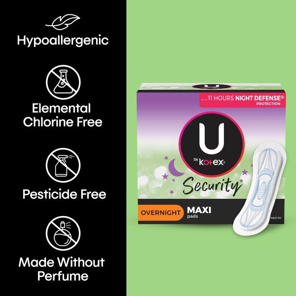 U by Kotex Overnight Maxi Pads - 971266_PK - 6 U by Kotex Overnight Maxi Pads - 971266_PK - 6