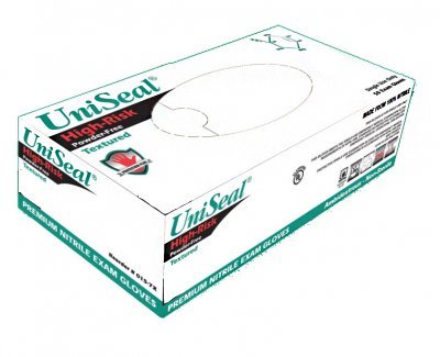 UniSeal Sensi-Nitrile Exam Glove, Blue - 1124948_BX - 1