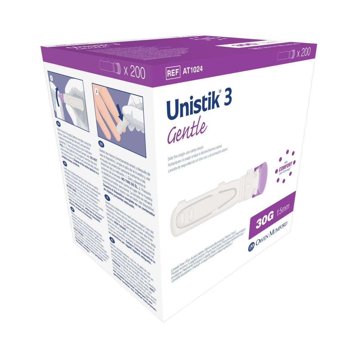 Unistik 3 Gentle Safety Lancets - 872239_BX - 1 Unistik 3 Gentle Safety Lancets - 872239_BX - 1