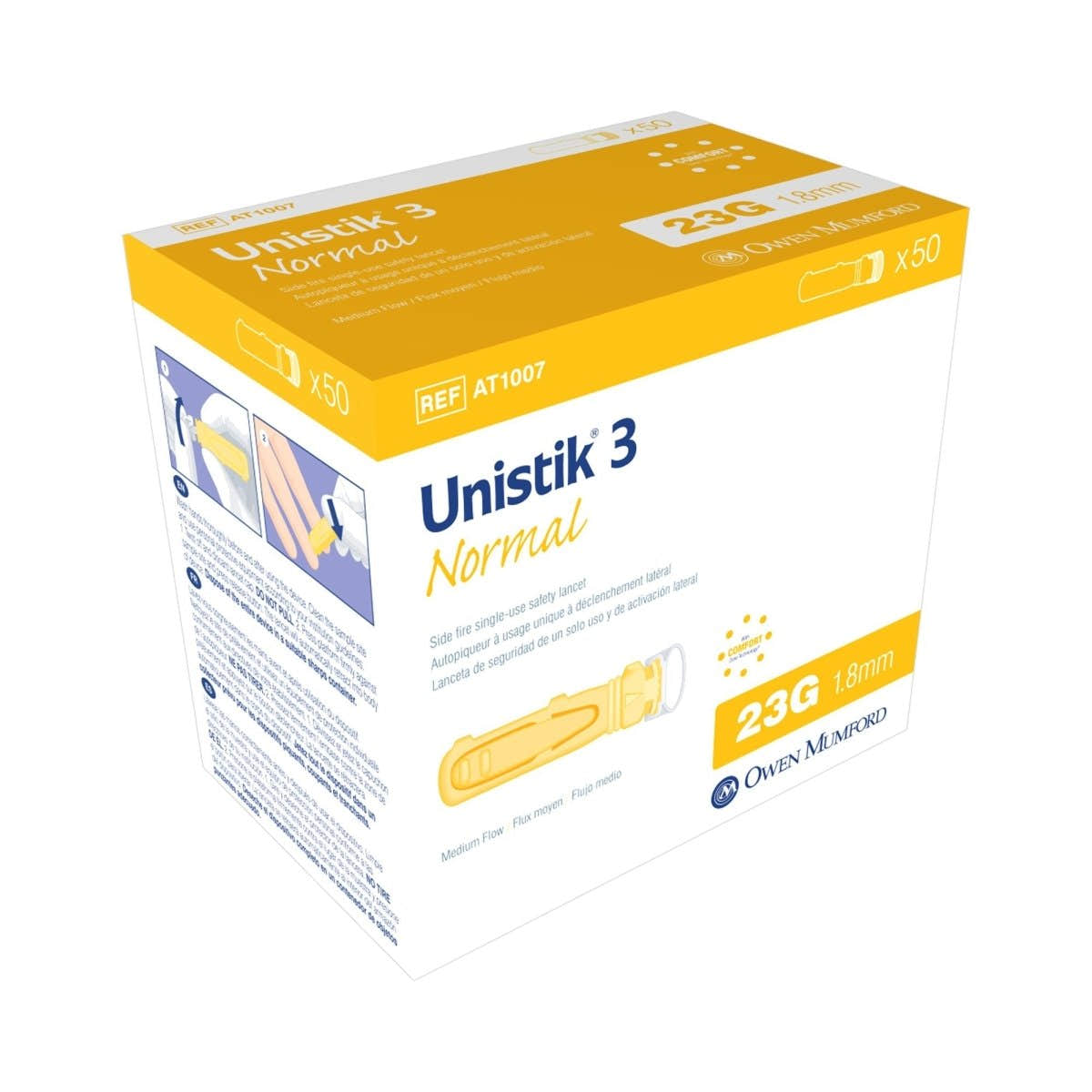 Unistik 3 Normal Safety Lancets - 570415_BX - 1 Unistik 3 Normal Safety Lancets - 570415_BX - 1