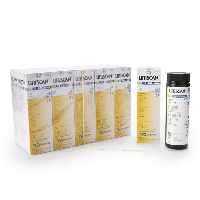URISCAN 10SGL Urine Reagent Strips - 1019253_CS - 5 URISCAN 10SGL Urine Reagent Strips - 1019253_CS - 5