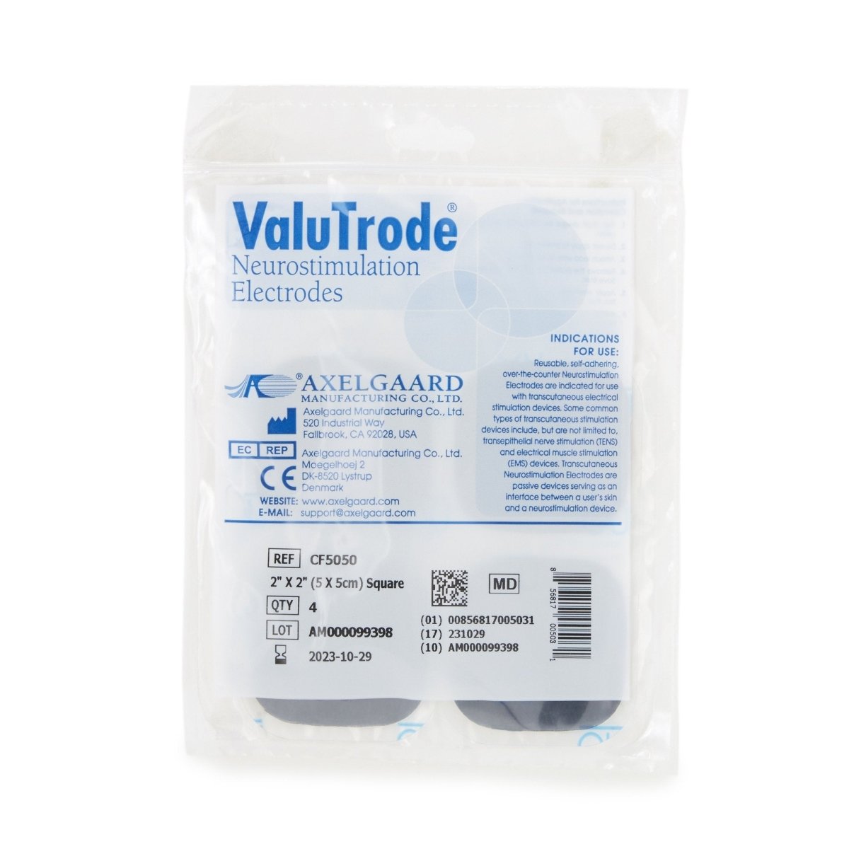 Valutrode Neurostimulation Electrode For Tens Units - 913959_BX - 1 Valutrode Neurostimulation Electrode For Tens Units - 913959_BX - 1