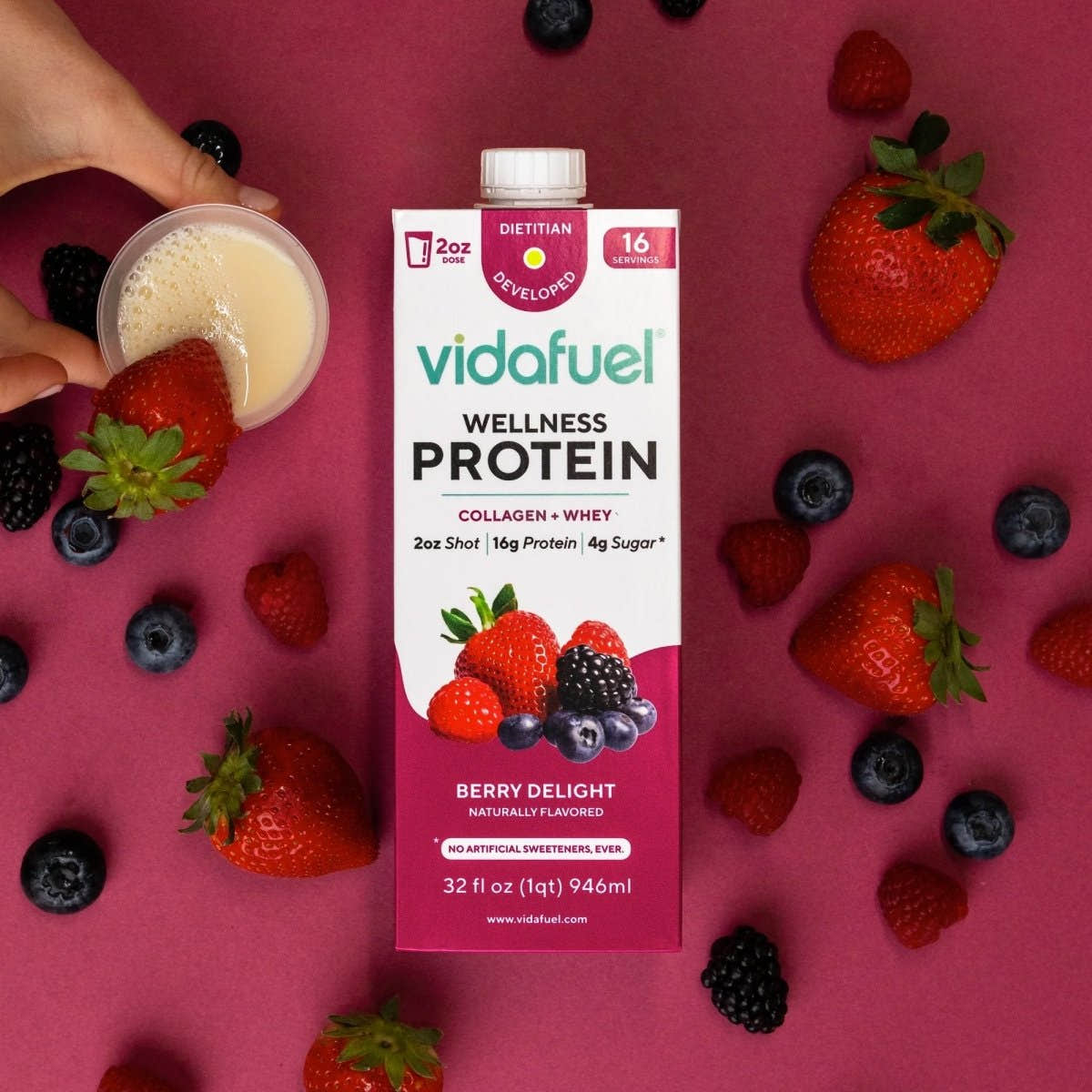 Vida Fuel Wellness Protein 32 oz Carton - 1244683_EA - 1 Vida Fuel Wellness Protein 32 oz Carton - 1244683_EA - 2