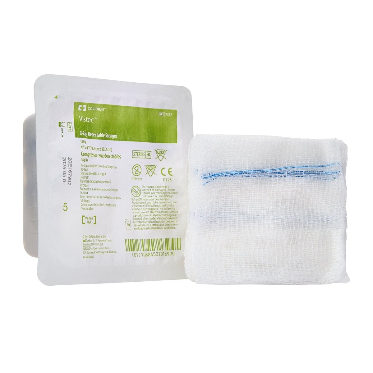 Visitec Sterile USP Type VII X Ray Detectable Gauze Sponge - 550381_CS - 1 Visitec Sterile USP Type VII X Ray Detectable Gauze Sponge - 550381_CS - 1