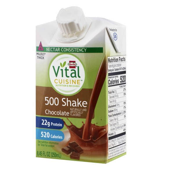 Vital Cuisine 500 Shake Chocolate 8.45 oz. Carton - 1083958_EA - 1 Vital Cuisine 500 Shake Chocolate 8.45 oz. Carton - 1083958_EA - 2