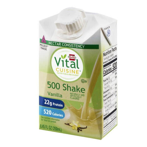 Vital Cuisine 500 Shake Vanilla 8.45 oz. Carton - 1083957_EA - 1 Vital Cuisine 500 Shake Vanilla 8.45 oz. Carton - 1083957_EA - 2
