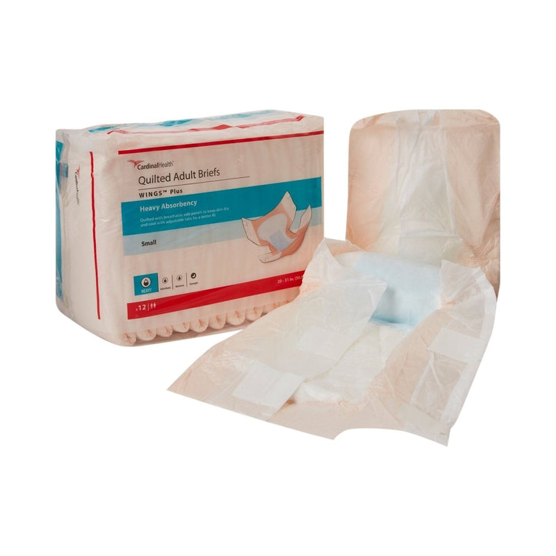 Wings Plus Heavy Absorbency Incontinence Briefs - 747160_BG - 5 Wings Plus Heavy Absorbency Incontinence Briefs - 747160_BG - 5