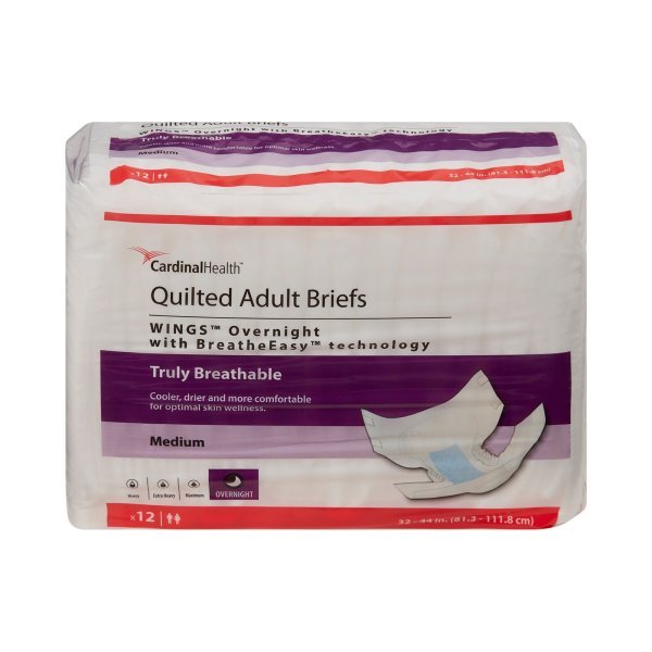Wings Plus Quilted Heavy Absorbency Incontinence Briefs - 662535_BG - 4 Wings Plus Quilted Heavy Absorbency Incontinence Briefs - 662535_BG - 4
