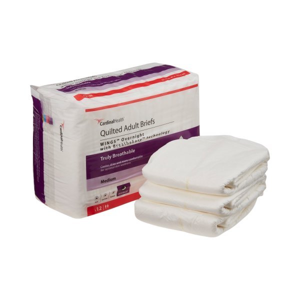 Wings Plus Quilted Heavy Absorbency Incontinence Briefs - 662535_BG - 3 Wings Plus Quilted Heavy Absorbency Incontinence Briefs - 662535_BG - 3
