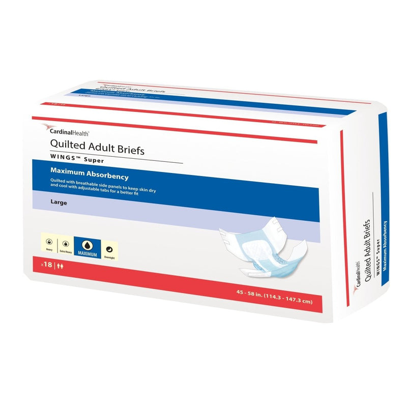 Wings Super Quilted Maximum Absorbency Incontinence Brief -Unisex - 960584_BG - 2 Wings Super Quilted Maximum Absorbency Incontinence Brief -Unisex - 960584_BG - 2