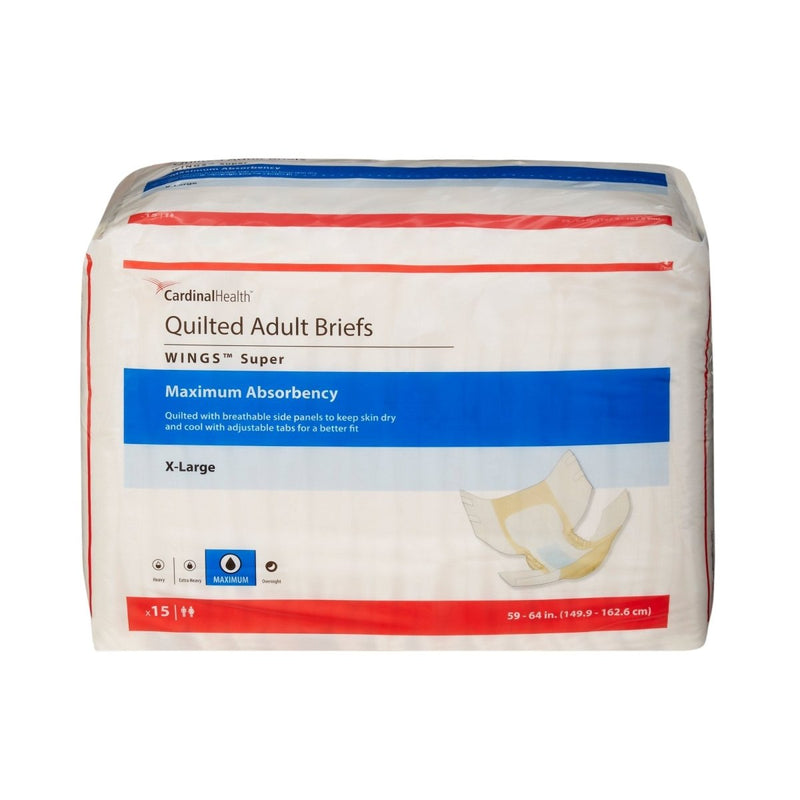 Wings Super Quilted Maximum Absorbency Incontinence Brief -Unisex - 960585_BG - 3 Wings Super Quilted Maximum Absorbency Incontinence Brief -Unisex - 960585_BG - 3