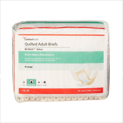 Wings Ultra Quilted Extra Heavy Absorbency Incontinence Brief -Unisex - 960582_BG - 3 Wings Ultra Quilted Extra Heavy Absorbency Incontinence Brief -Unisex - 960582_BG - 3
