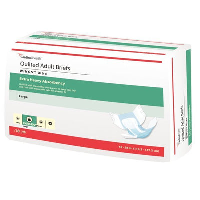 Wings Ultra Quilted Extra Heavy Absorbency Incontinence Briefs - 960580_CS - 8 Wings Ultra Quilted Extra Heavy Absorbency Incontinence Briefs - 960580_CS - 8