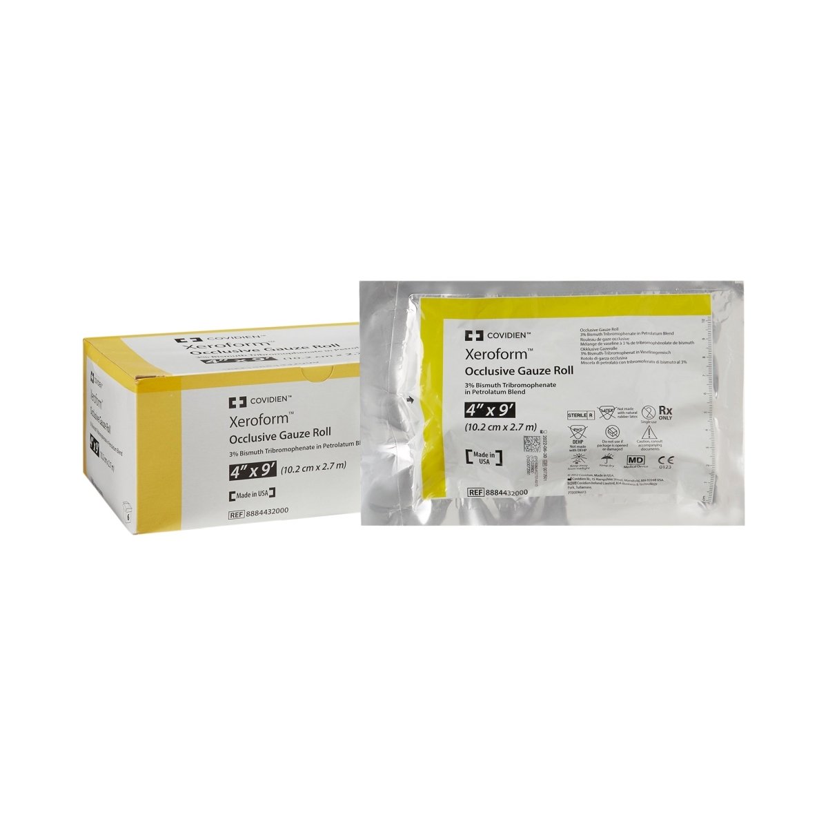 Xeroform Petrolatum Impregnated Dressing, 4 Inch x 3 Yard - 229330_BX - 1 Xeroform Petrolatum Impregnated Dressing, 4 Inch x 3 Yard - 229330_BX - 1