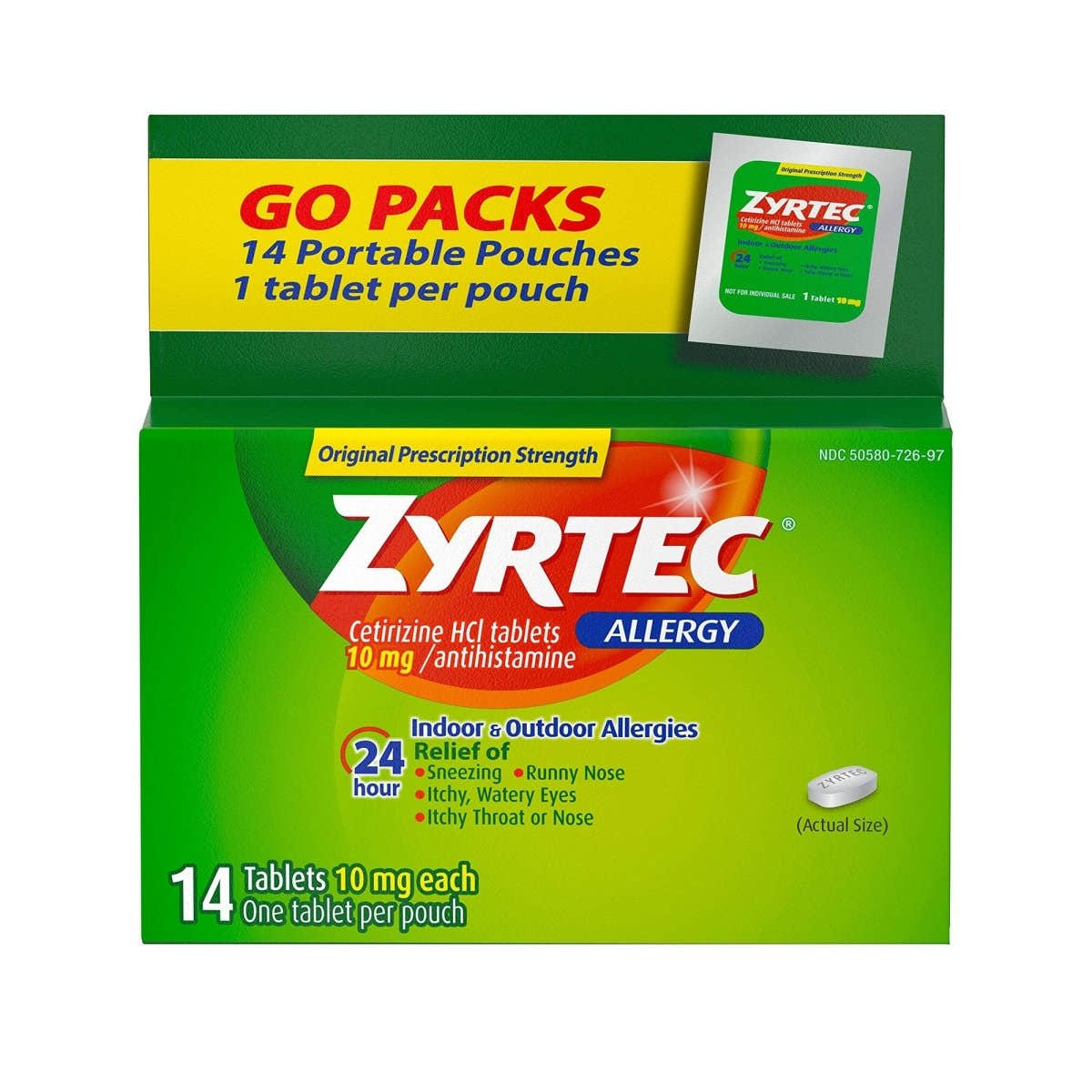 Zyrtec 24 Hour 10 mg Tablets - 677828_BX - 1 Zyrtec 24 Hour 10 mg Tablets - 677828_BX - 1