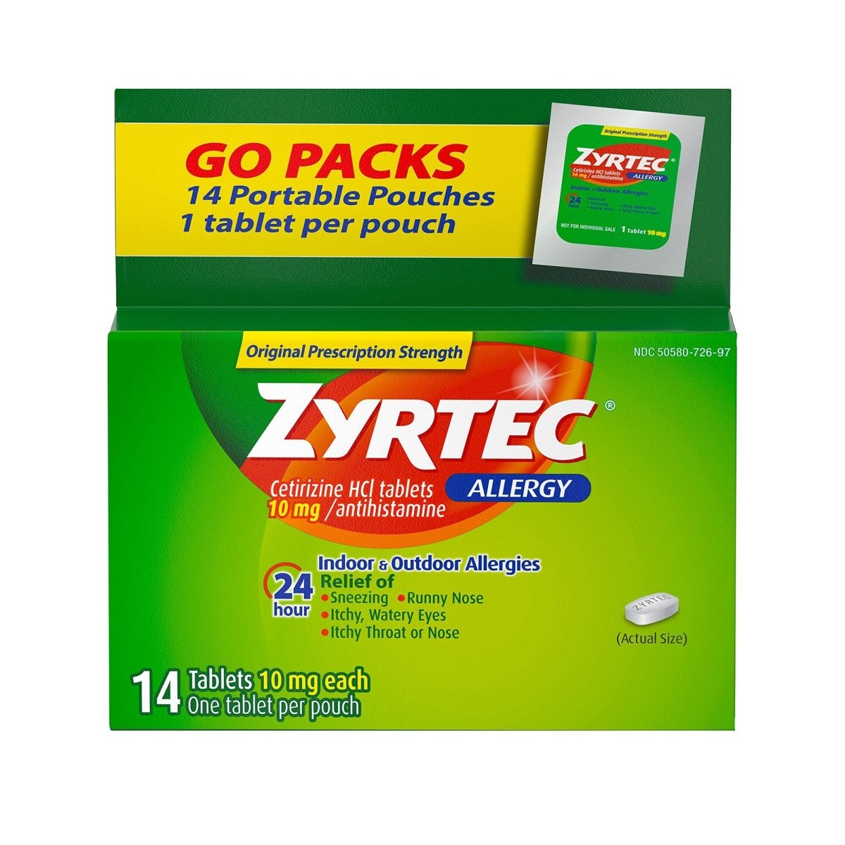 Zyrtec 24 Hour 10 mg Tablets - 677828_BX - 1 Zyrtec 24 Hour 10 mg Tablets - 677828_BX - 1