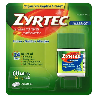 Zyrtec Cetirizine Allergy Relief - 1170230_BT - 1 Zyrtec Cetirizine Allergy Relief - 1170230_BT - 1
