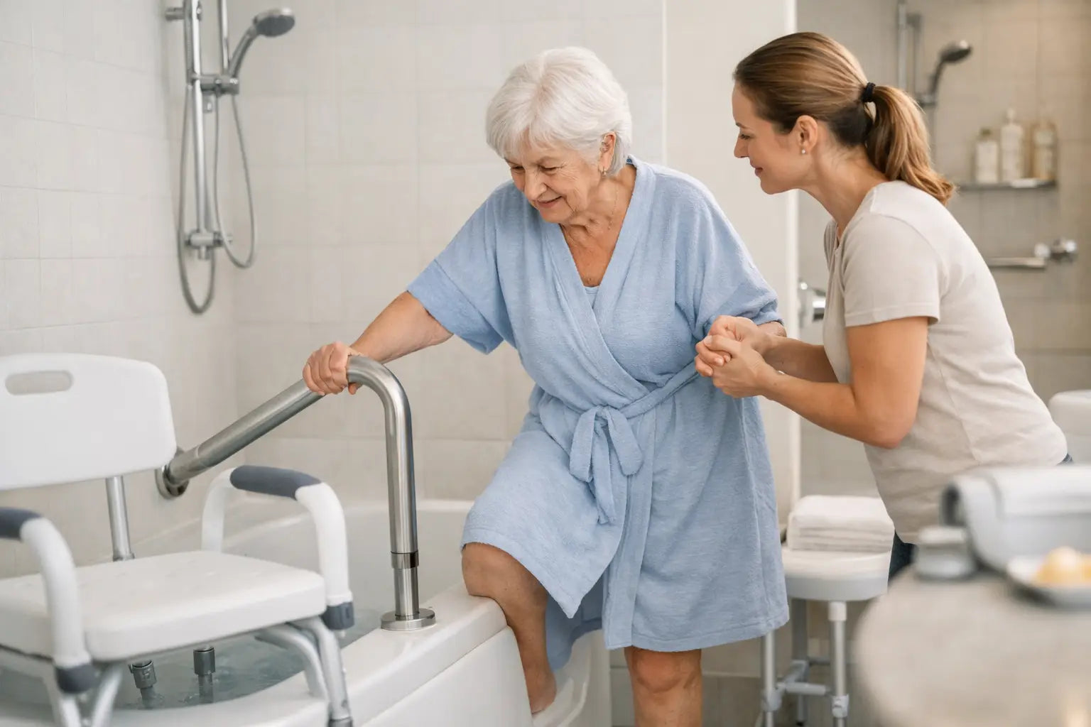 Bathroom Safety Aids for Elderly Adults