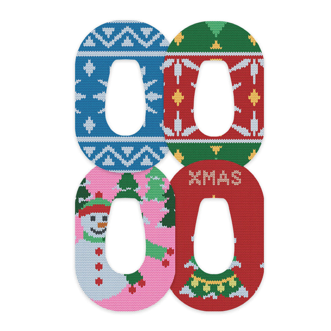 Ugly Sweater Variety Dexcom G6 Patch Tape - Pump Peelz