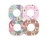 Holiday Patchwork Variety Dexcom G7 and Stelo Patch Tape - Pump Peelz