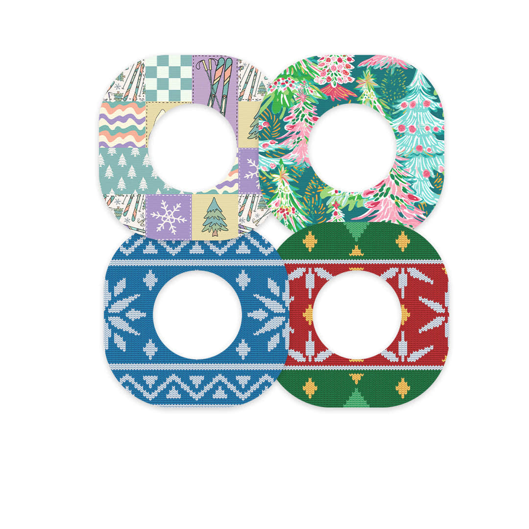 Winter Wonderland Variety Dexcom G7 and Stelo Patch Tape - Pump Peelz