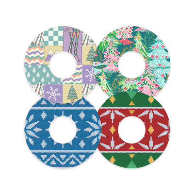 Winter Wonderland Variety Patch Tape Designed for the FreeStyle Libre 3 Plus & Lingo  - Pump Peelz