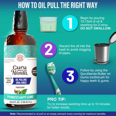 Cocomint Oil Pulling with 7 Essential Oils & Vitamins D3, E & K2