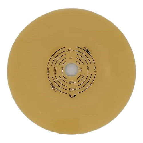 Safe N Simple 2-Piece Round Wafer Extended Wear with Solid Hydrocolloid, Flange Cut to Fit (40 Count)
