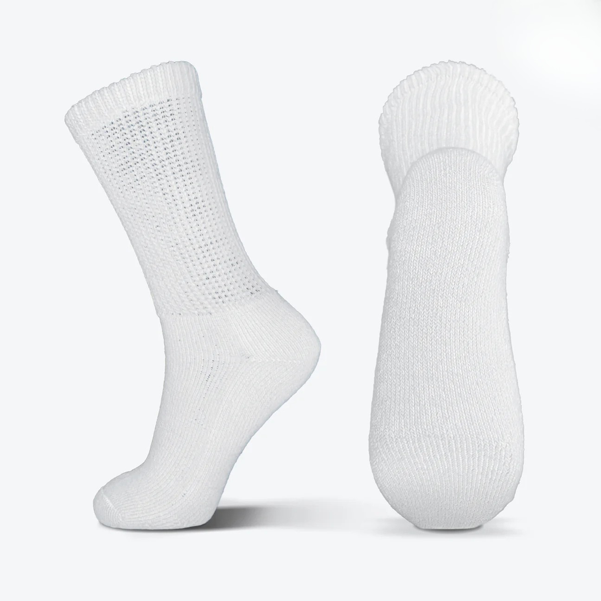 Crew Socks For Wide & Sensitive Feet — Non-Binding (Multi-Pack)