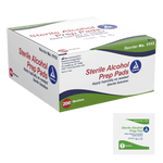 Dynarex Alcohol Prep Pad - Sterile, Medium, 200/bx, 10bxs/case (2000 Count)