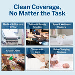 McKesson Crepe Table Paper — 18 Inch x 125 Foot / White / Roll