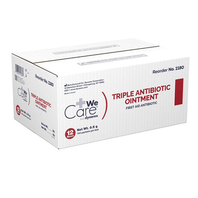 Dynarex Triple Antibiotic Ointment, 0.5 g Foil Packet, 144/bx, 12bxs/case (1728 Count)
