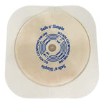 Safe N Simple 2- Piece Wafer Standard Wear Tape Collar White 1 3/4" Flange Cut to Fit (80 Count)