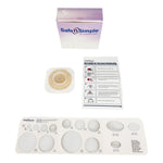 Safe N Simple 2- Piece Wafer Standard Wear Tape Collar White 1 3/4" Flange Cut to Fit (80 Count)