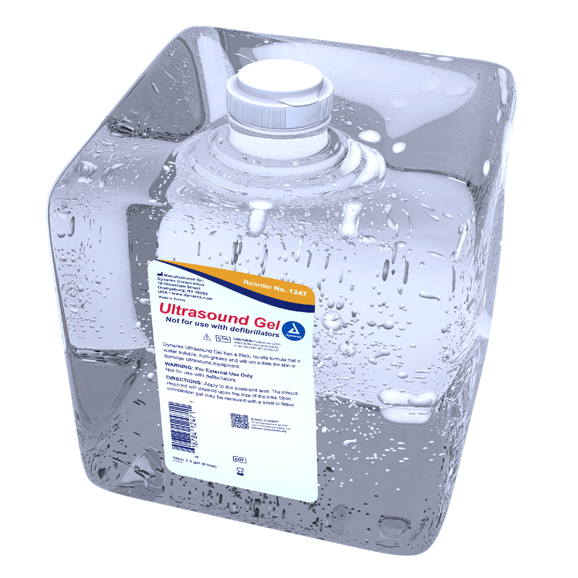Dynarex Ultrasound Gel, 1.3 gal. Clear (4 Count)