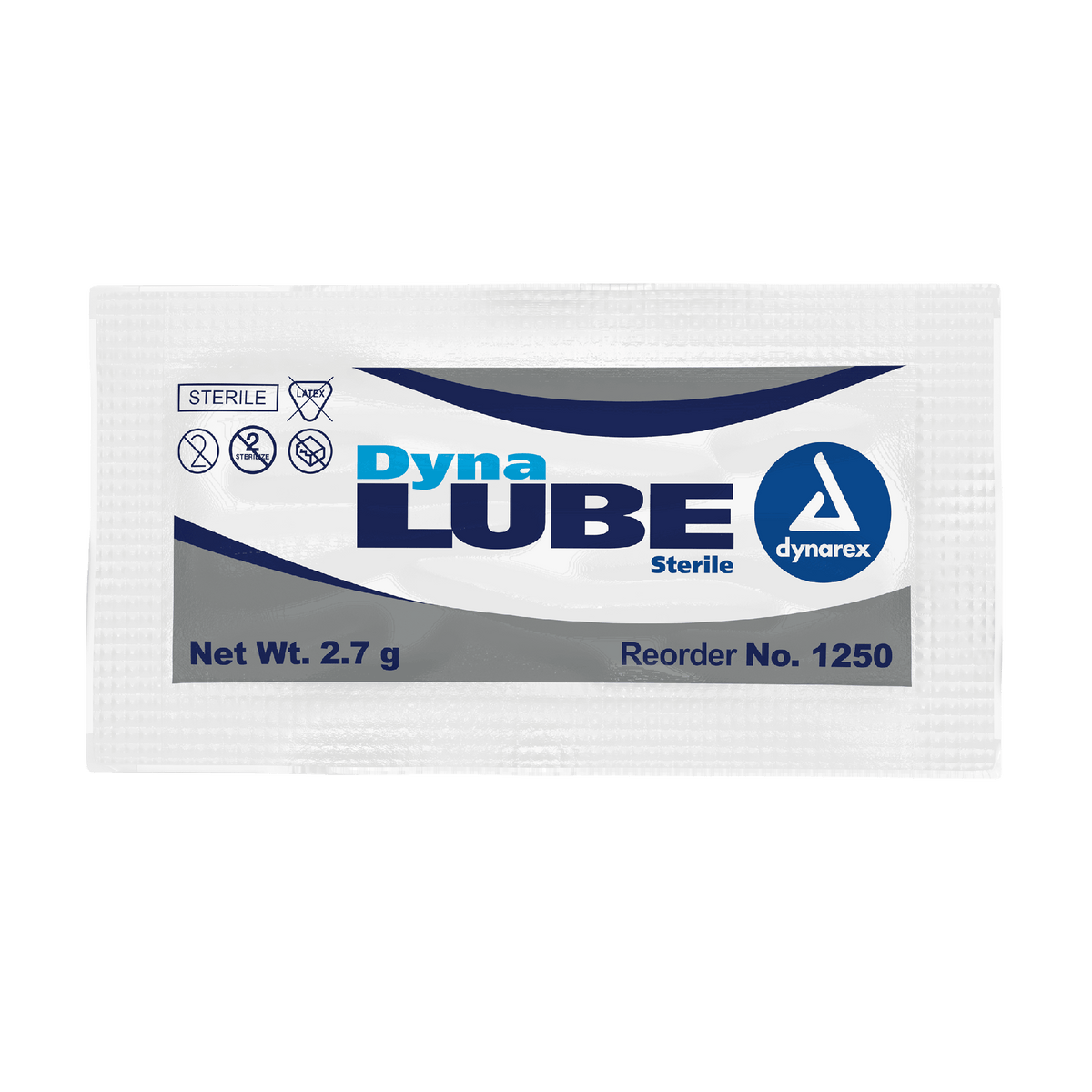Dynarex DynaLube Lubricating Jelly - Sterile, 2.7 g Packet, 144ea/bx, 12bxs/case (1728 Count)